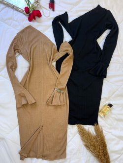 Robe Midi Épaule dénudé